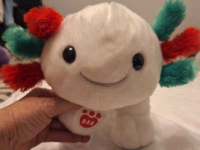 Build-A-Bear Festive Fun Christmas Axolotl Holiday Plush Stuffed Animal