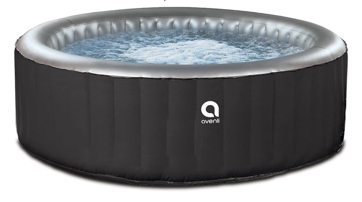 Avenli London Inflatable Hot Tub - 2-3 Person, 105-Jet, 104°F Rapid Heating, NIB