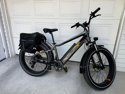Rad Power Bikes RadRover 6 Plus Fat Tire Electric Bike, 750W Motor, Hydraulic Disc Brakes, Panniers, 425 Miles
