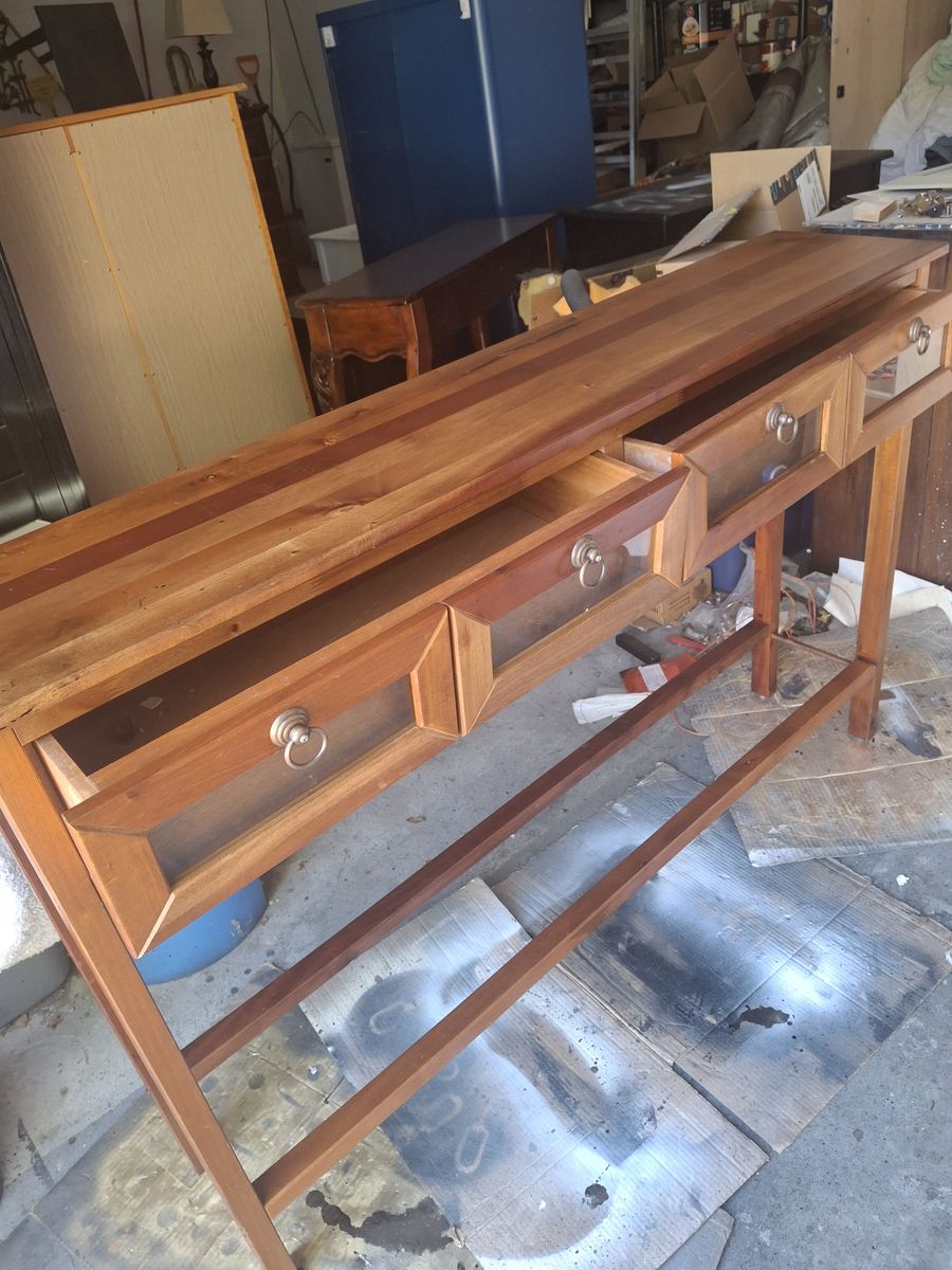 all wood slim table