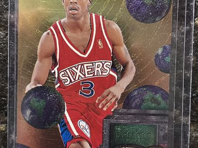 1997-98 Metal Universe Allen Iverson Basketball Card #20 Philadelphia 76ers
