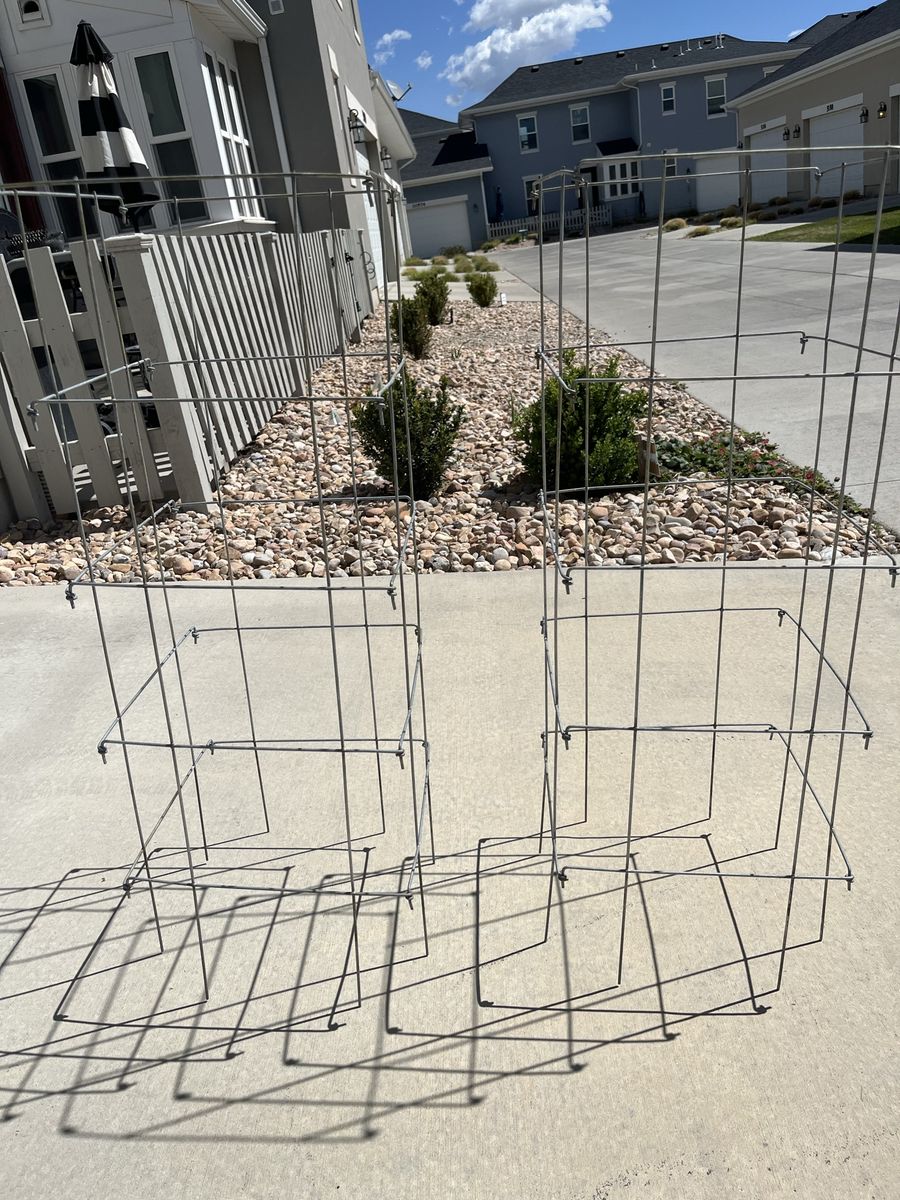 Tomato Cages (2) approx 40”x15”x15”