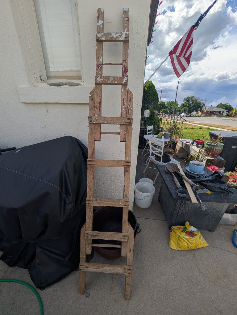THE COOLEST ANTIQUE PAINTER'S LADDER! MUST SEE!!!