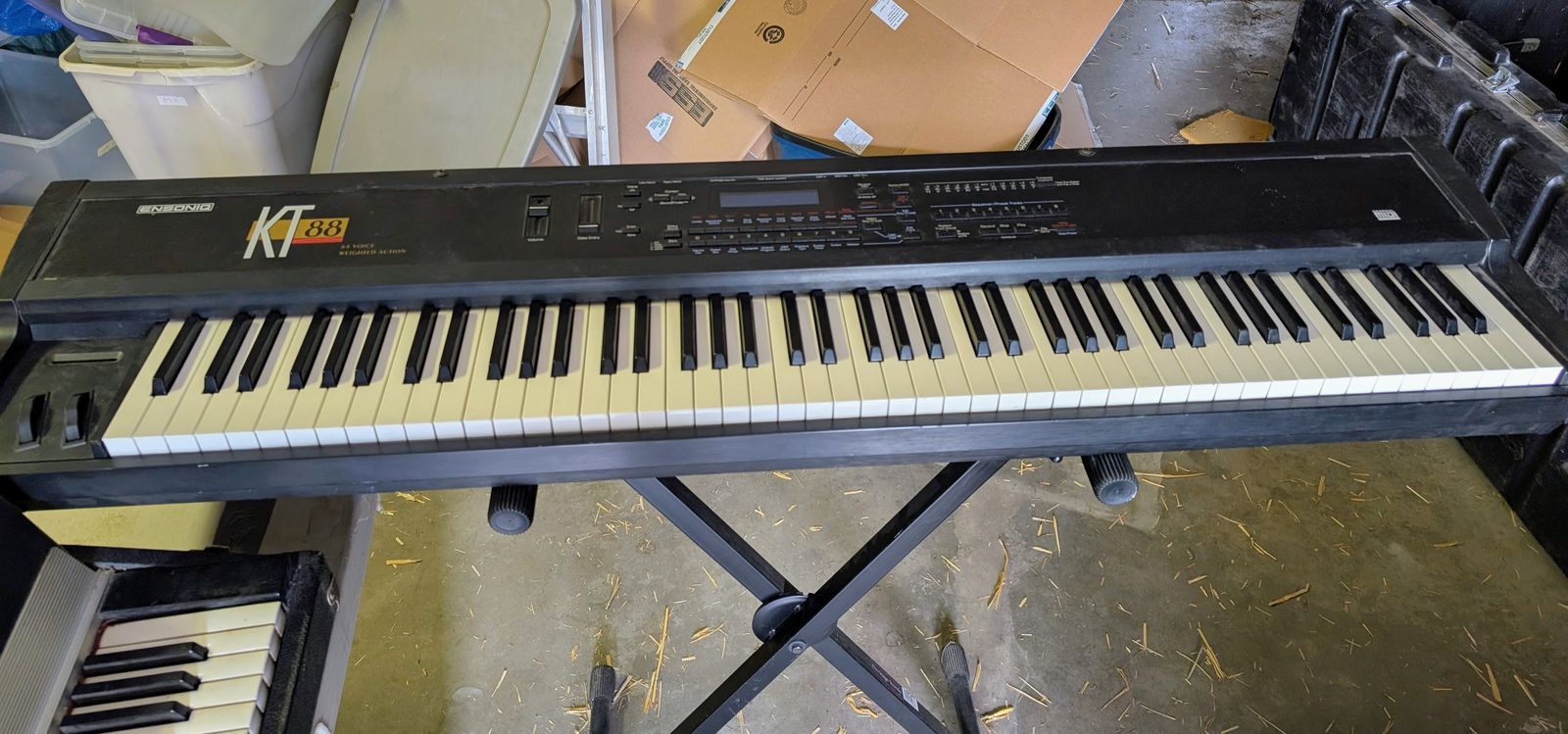 Ensoniq KT88 synth and SKB 88 key keyboard case