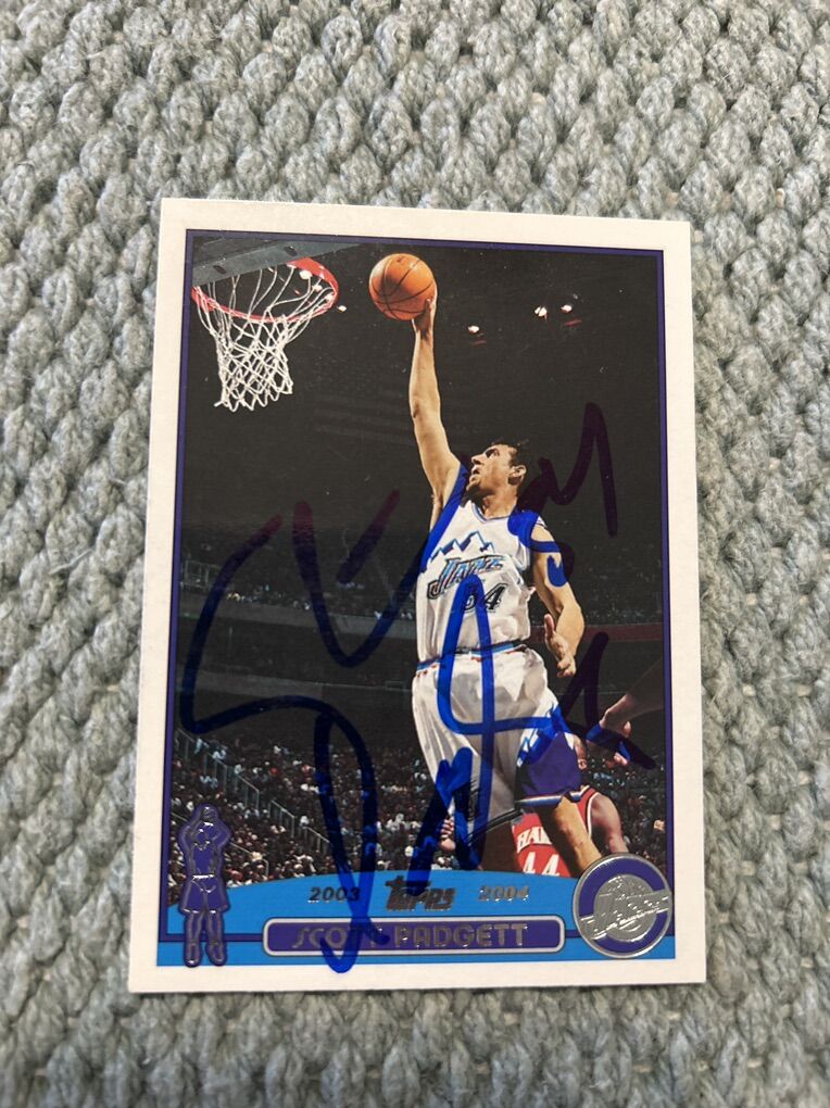 Scott Padgett Utah Jazz Autograph Basketball Card