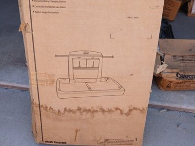 Rubbermaid 7818-88 Commercial Horizontal Baby Changing Station - New, Wall-Mounted