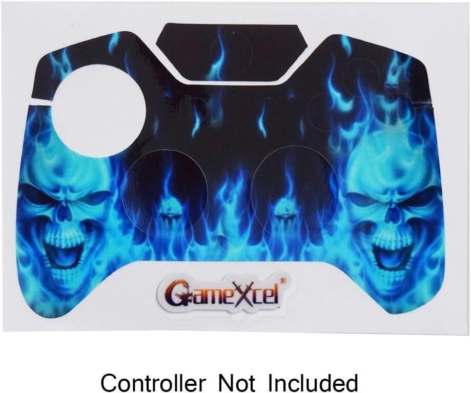 6pk Xbox One Blue Deamon Controller Leather Decal