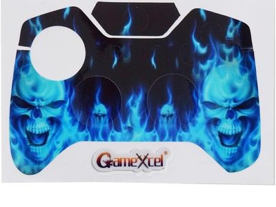 6pk Xbox One Blue Deamon Controller Leather Decal
