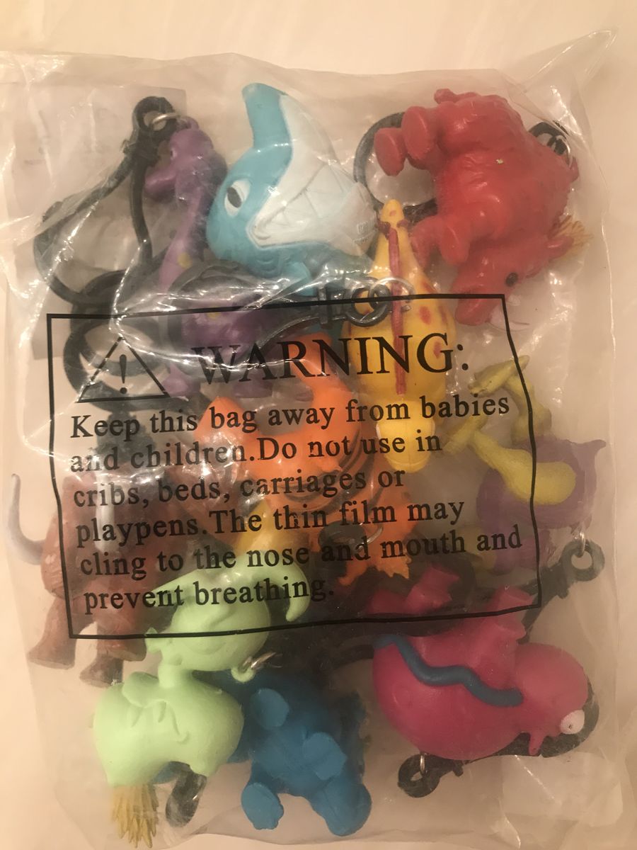 Prehistoric Pals Dinosaur soft Collectible Keychains fun express NEW! toys Vintage key rings