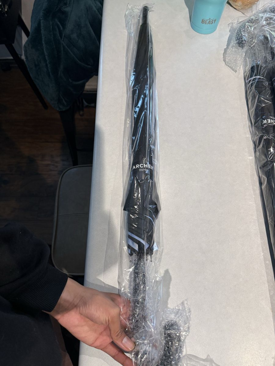 Archer Hotel Black Umbrella - New in Packaging