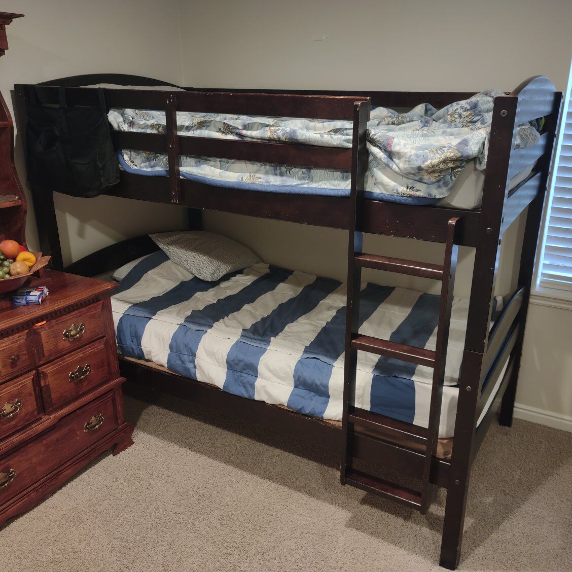 Twin Bunk Bed with Mattresses