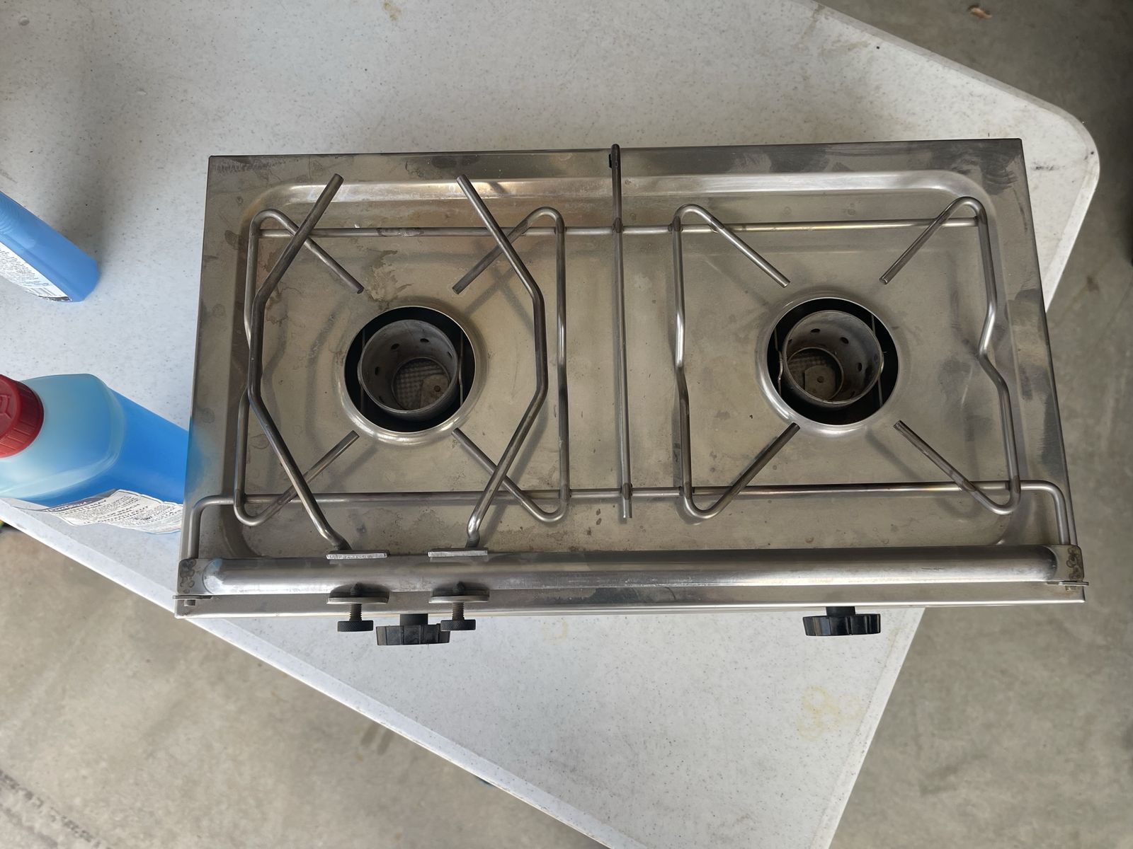 Boat two burner alcohol stove