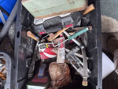Hand tools, air tools, and power tools.