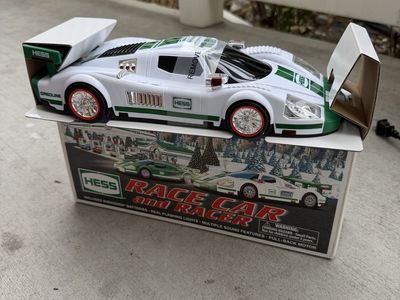 Hess Race Car and Racer 2023 Limited Edition w/ Lights & Sounds, Pull-Back Motor in Box