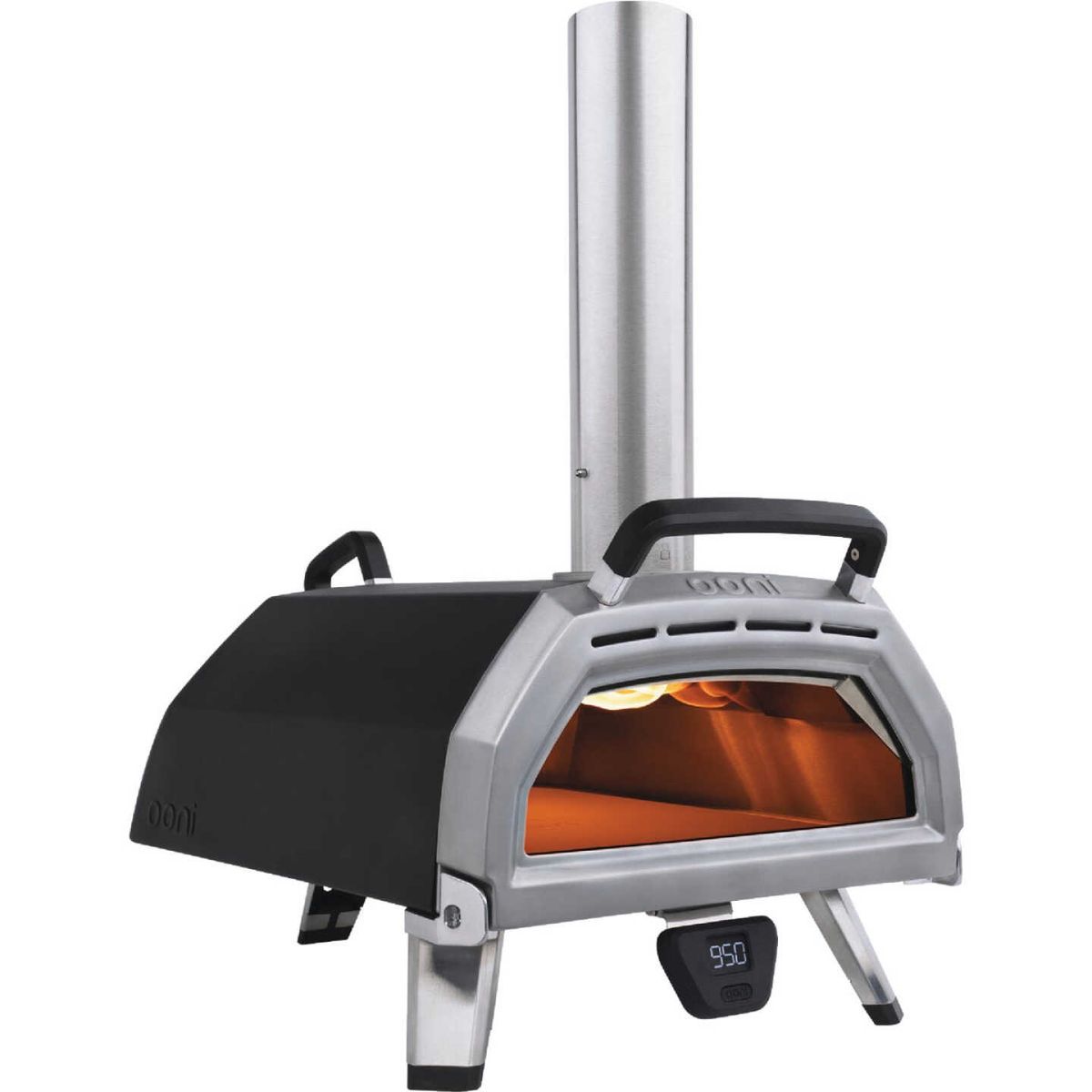 Ooni Karu 16g Multi-Fuel Pizza Oven - Black/Stainless Steel, One Size - Deluxe Kit w/ tables