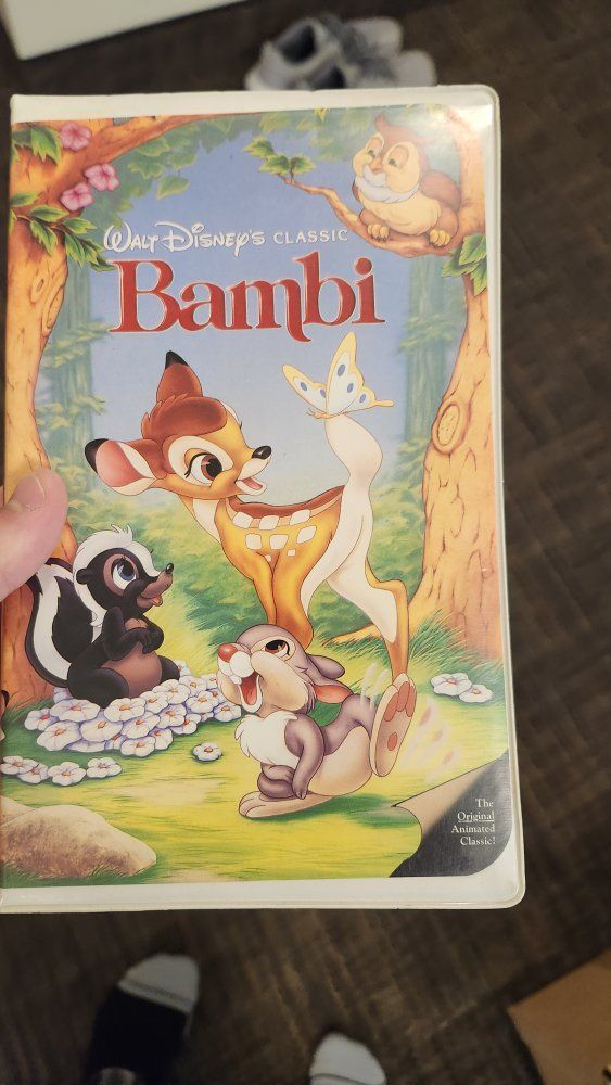 *BLACK DIAMOND* Bambi VHS Tape
