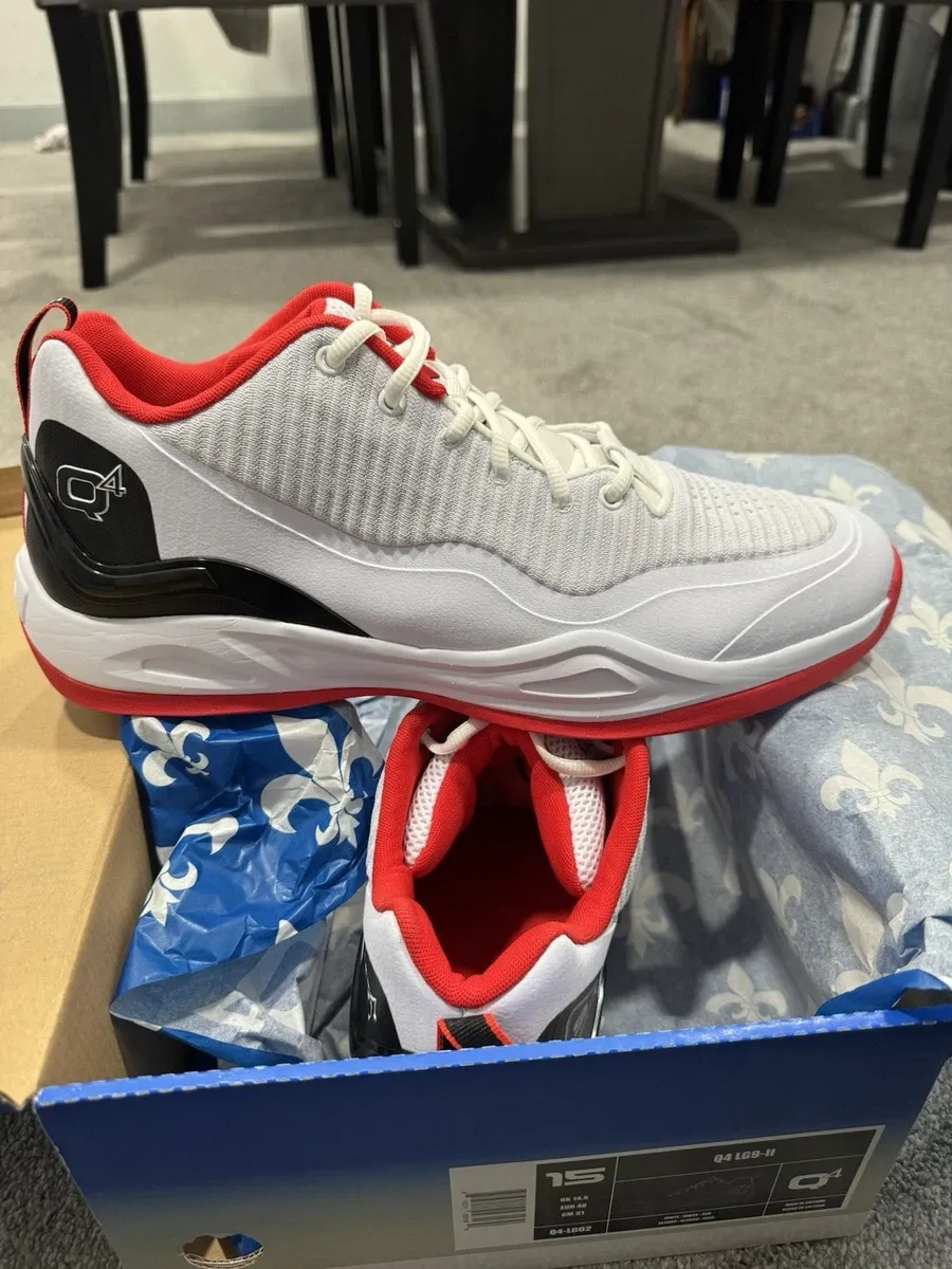 Men's size 15 LG9-lI Q4 Basketball Shoes WHITE