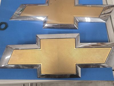 Stock Gold Chevy Badges