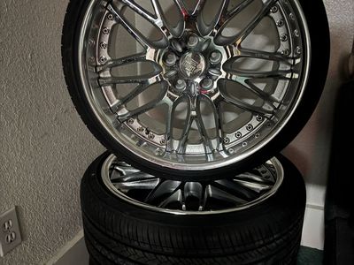 19” 5x114.3 Jdm 3 piece Leon harditt bugel wheels