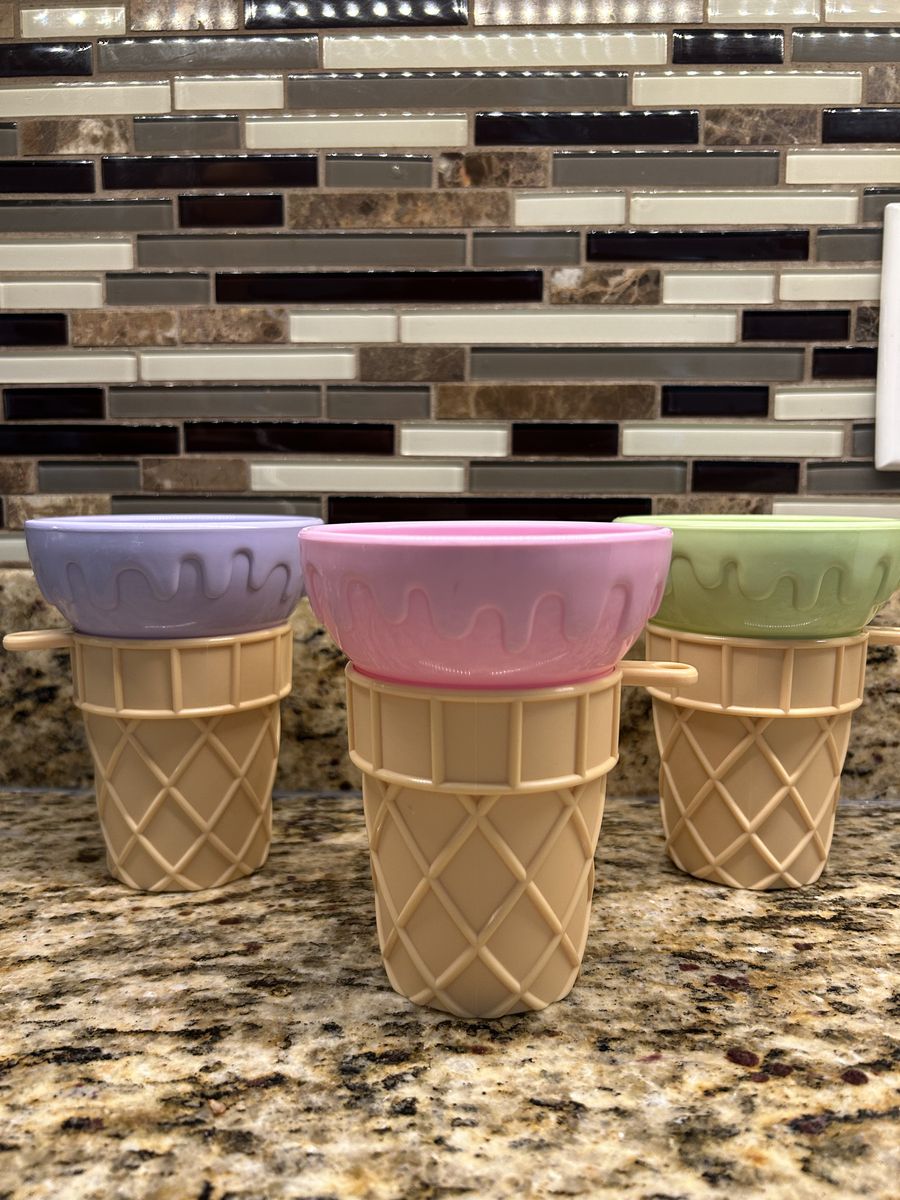Avon Vintage Ice Cream Cups