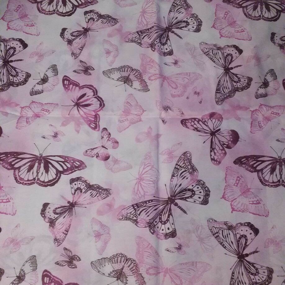 PINK AND MAROON BUTTERFLIES...1 YARD