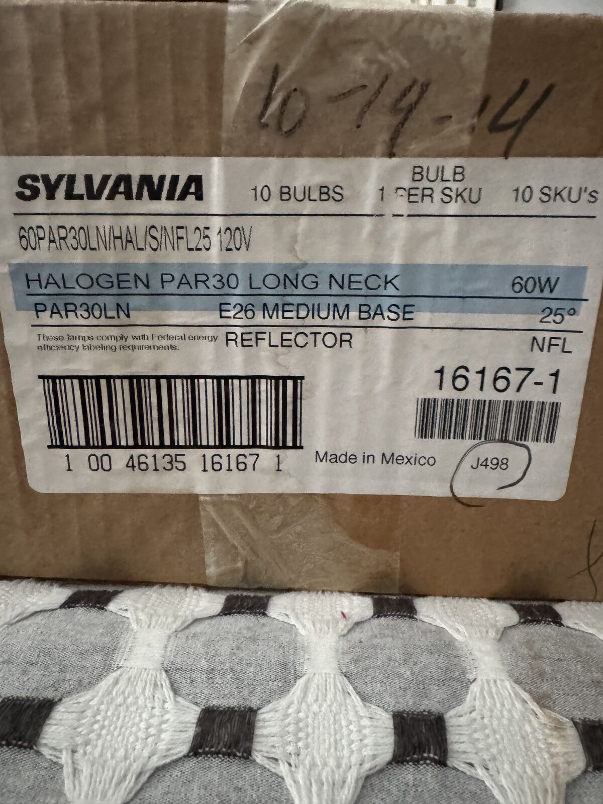 10 Sylvania Halogen Flood Par30 Long Neck Light Bulbs 60 Watt