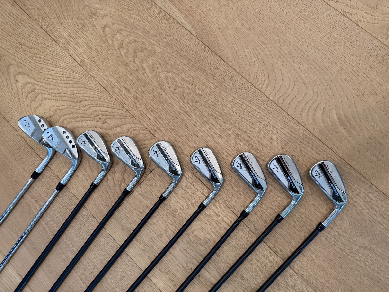 Callaway Paradym Ai Smoke Irons (5–AW) + 2 Wedges