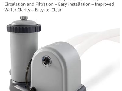Intex C1500 Krystal Clear Cartridge Filter Pump for Above Ground Pools - 1500 GPH, New in Box