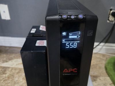 APC Battery Backup UPS 1500 Surge Protector with extra battery
