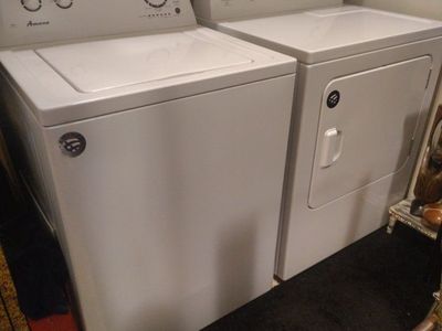 Like-New Amana Washer & Dryer Matching Set - Work Perfectly!