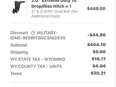 Extreme Duty 10" Drop/Rise Hitch, 2.0" Shank with 2" & 2-5/16" Dual Ball