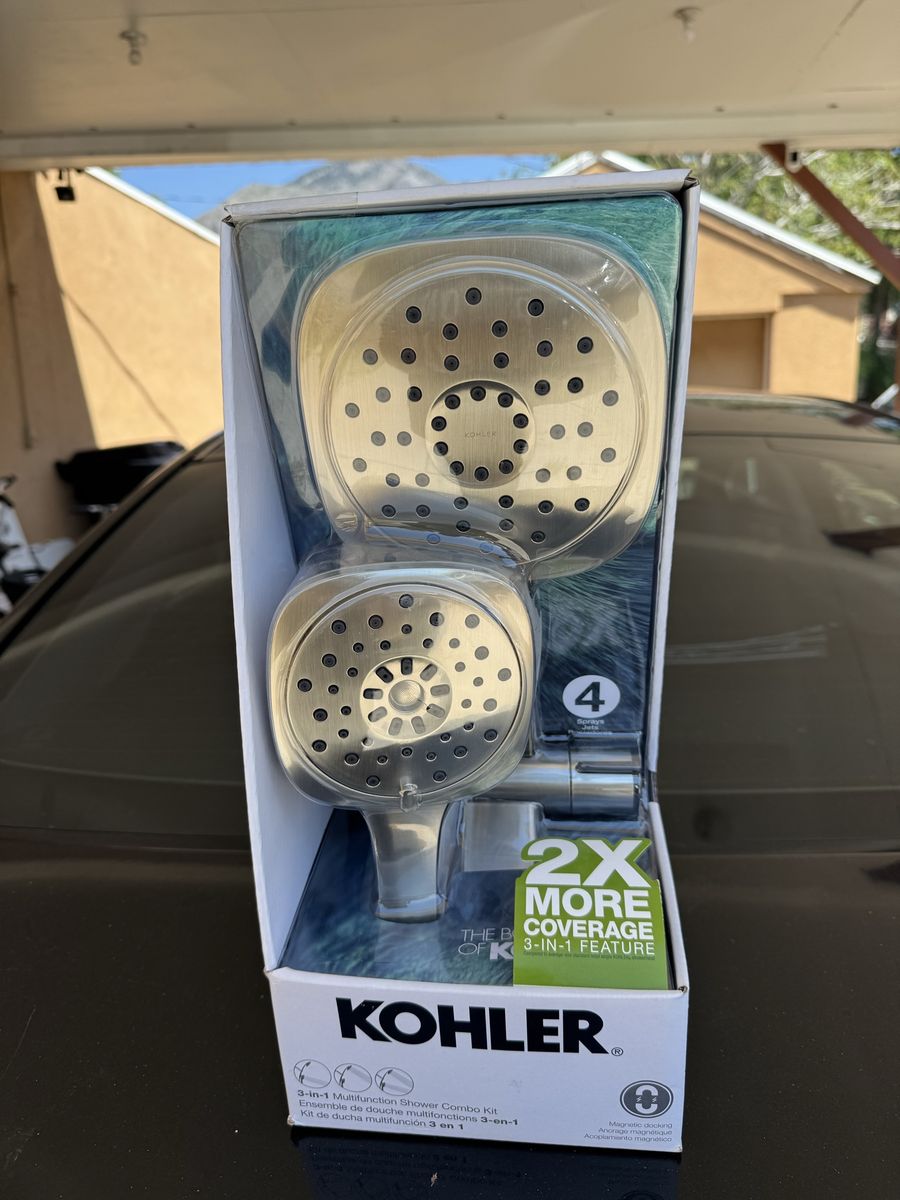 Kohler 4-in-1 Multifunction Shower Combo Kit, 4 Sprays, Magnetic Docking, New in Box
