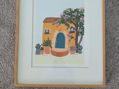 Two 16" x 20" West Elm Wooden Wall photo frames with mats.