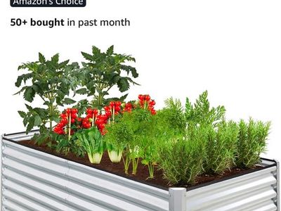 Best Choice Products 6x3x2ft Galvanized Outdoor Metal Raised Garden Bed - 269 Gallon Capacity