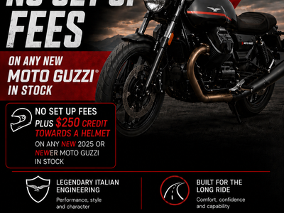 Moto Guzzi Your deal!Your way! Only @ Idaho Motorcycle Company trhough August 2026