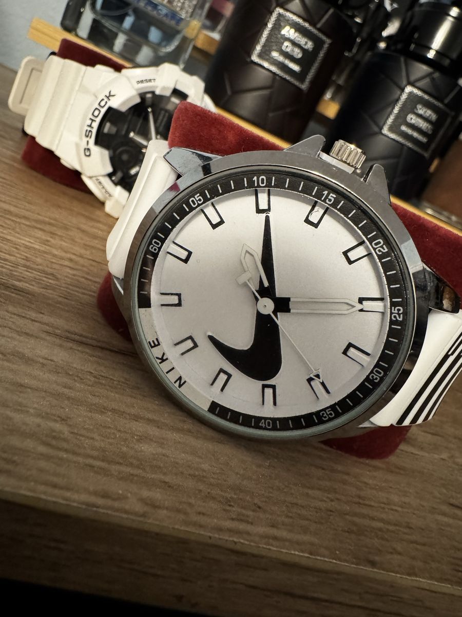 Nike Analog Watch with White Silicone Band