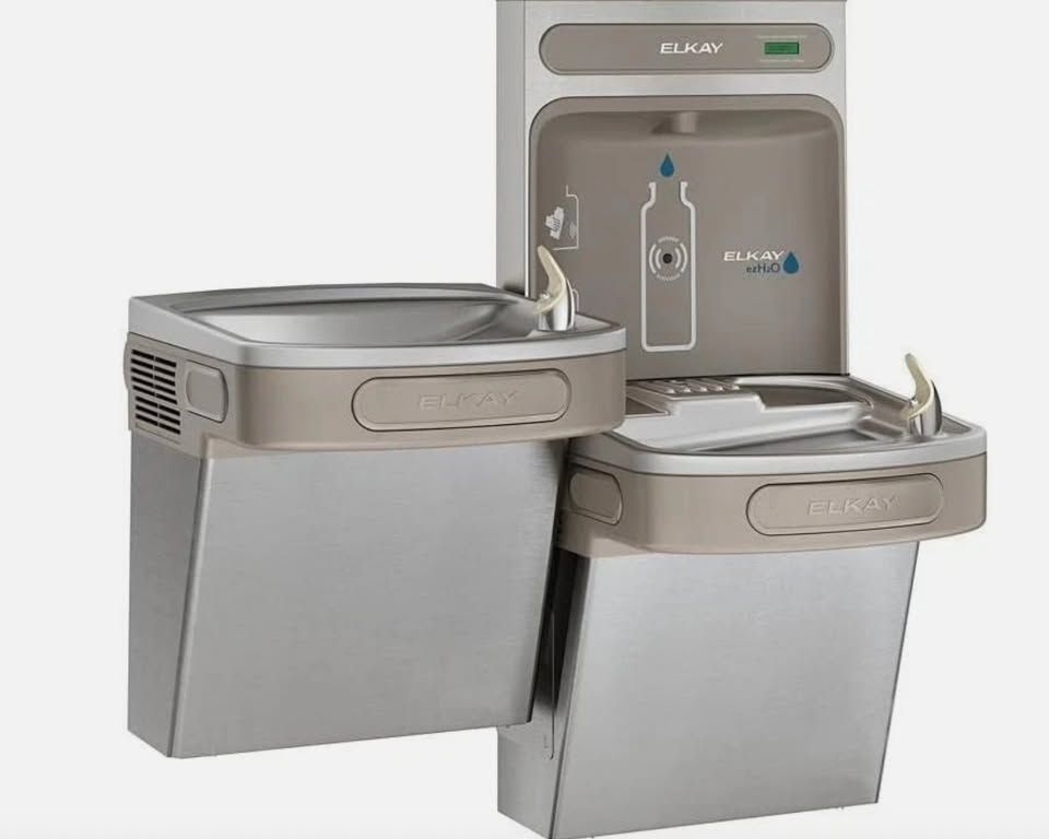 Elkay EZSTL8WSLK BI-LEVEL Water Fountain Bottle Filling Station Refrigerated NEW