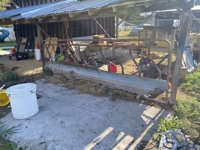 Used 14’ Metal Cattle Hay Feeder for Livestock
