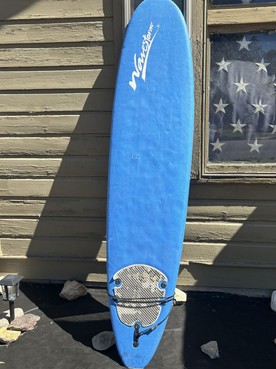 Wavestorm Blue Soft-Top Surfboard - Beginner Friendly, Fun for All Ages
