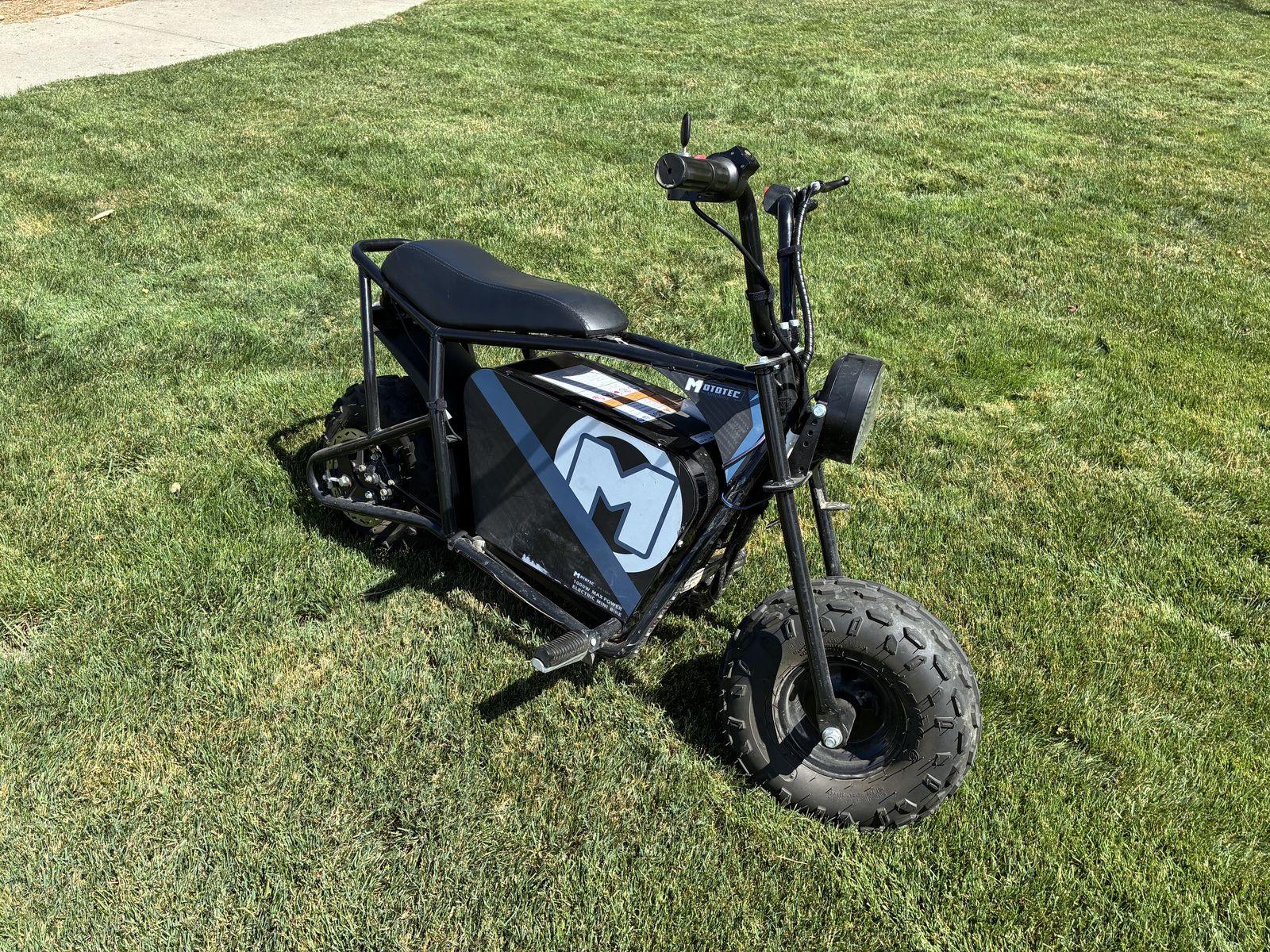 MotoTec Electric Mini Bike 1000W Black