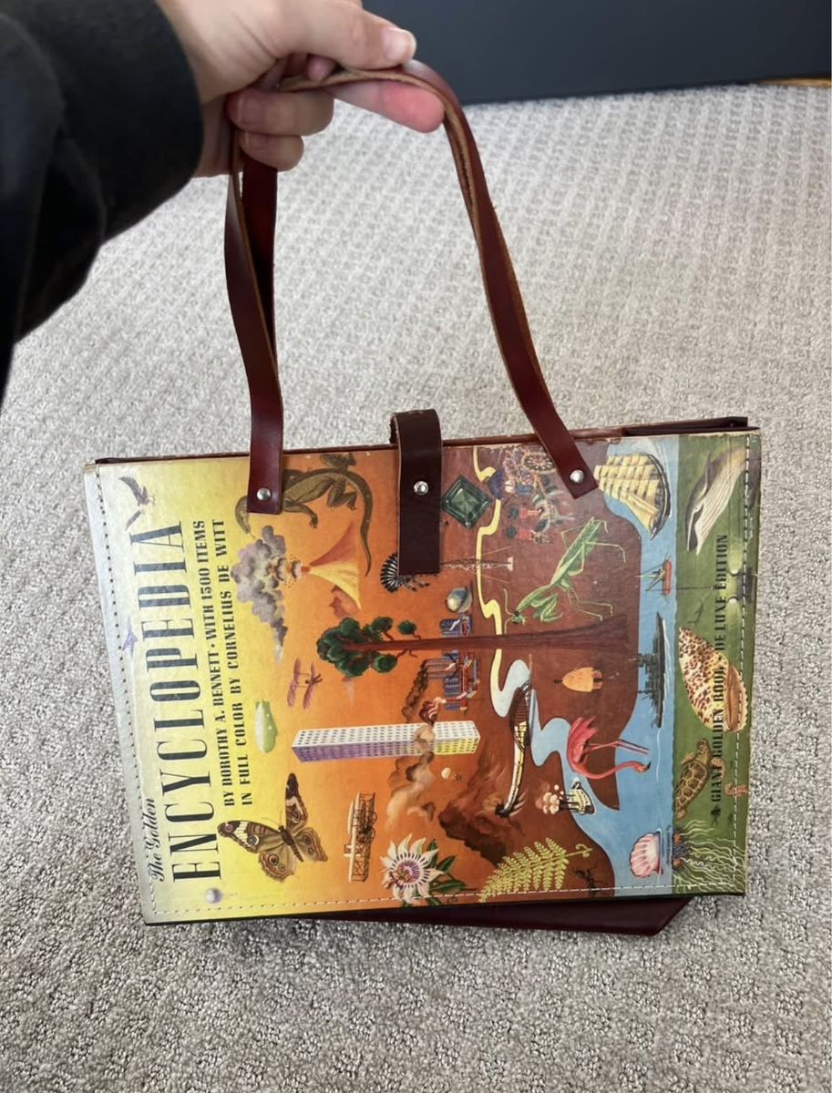 Vintage Encyclopedia Book Bag