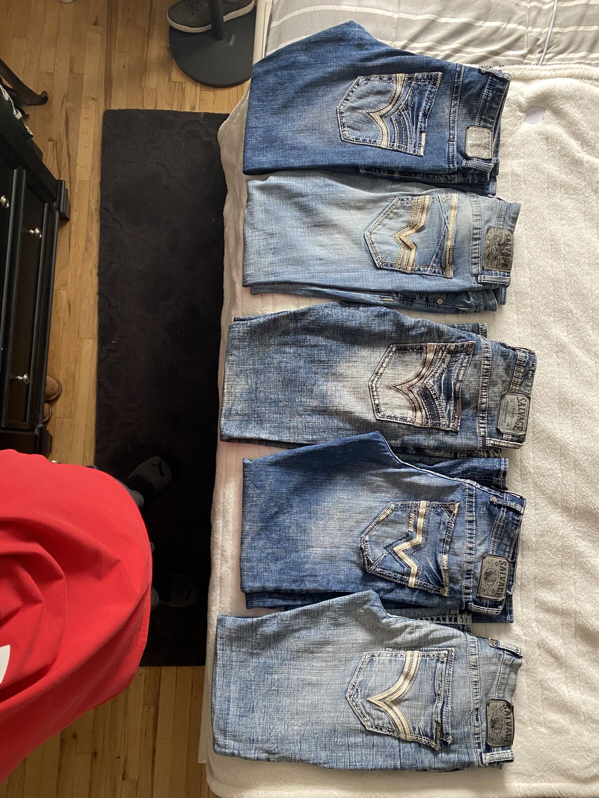Mens Salvage Jeans Lot Of 5 Pair