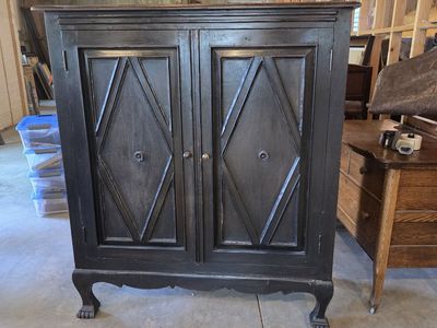 Distressed Country Wine and Cocktail Hutch