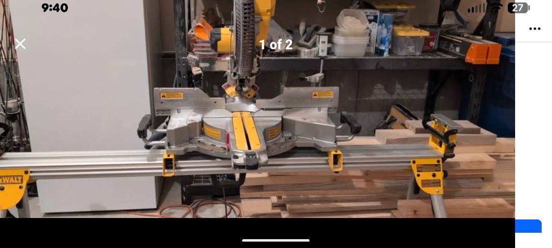 DeWalt Sliding Compound Miter Saw with Folding Stand