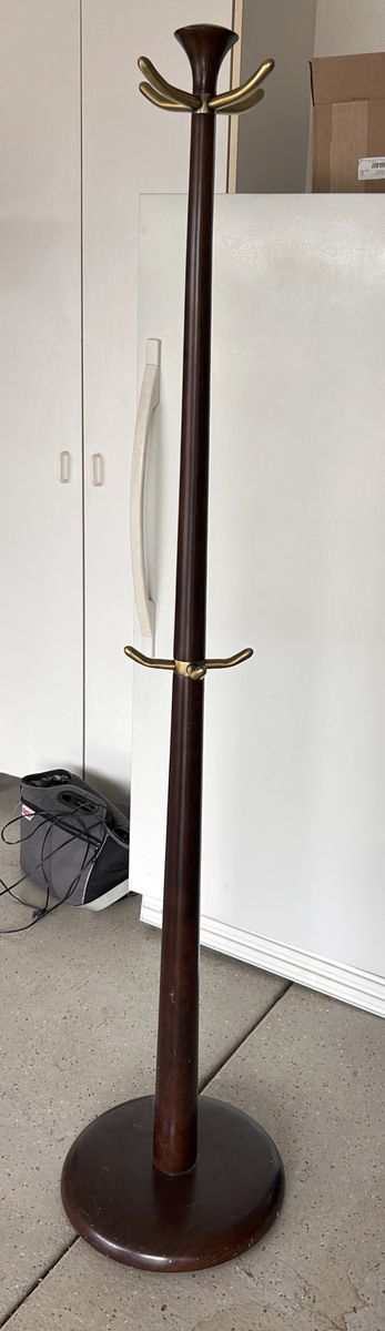 Mahogany Free Standing Coat Rack