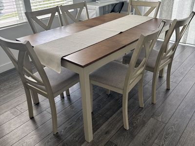 6 chair dining room table