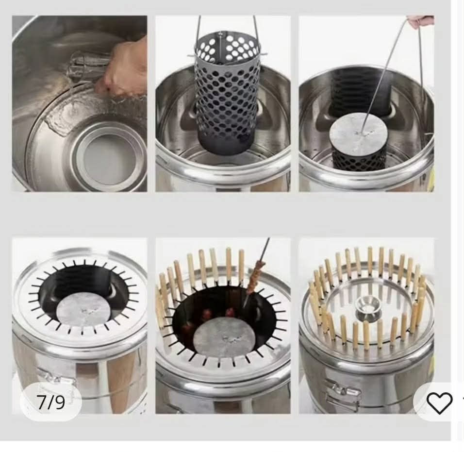 Small BBQ Perfect For Apartment Living Or Camping.