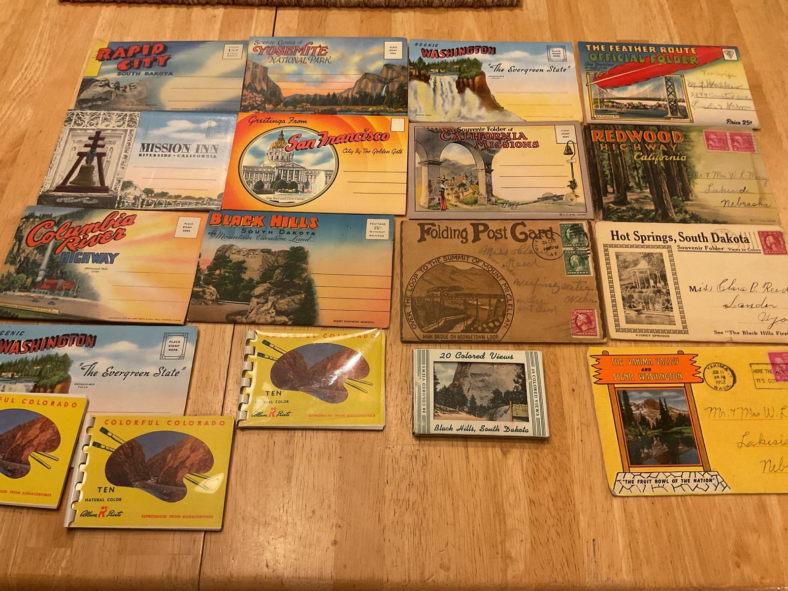1930’s & 1940’s Souvenir Postcard Folders and Misc.