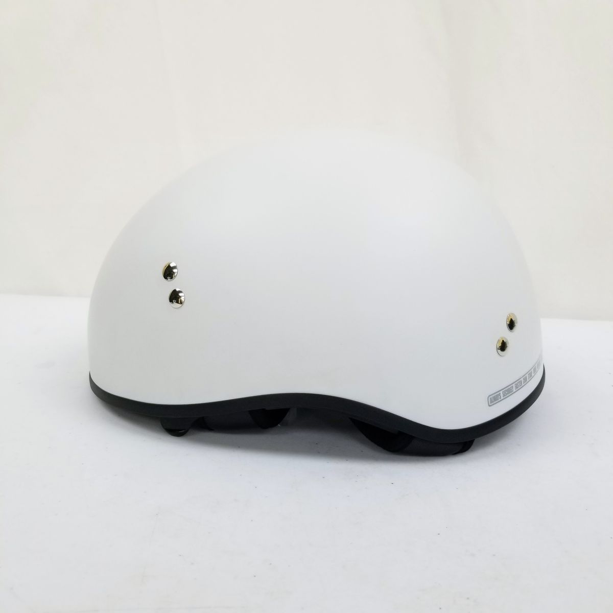 GMAX HH-65 Half Helmet Naked Matte White Size Medium (72-5444M-L-R2-S3)