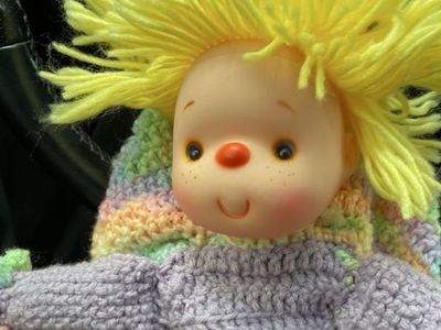 Vintage 1980s Lollipop Lane Crocheted doll